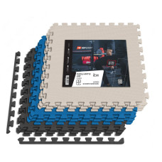 Мат-пазл Hop-Sport HS-A010PM EVA 1cm 9 частей black-white-blue